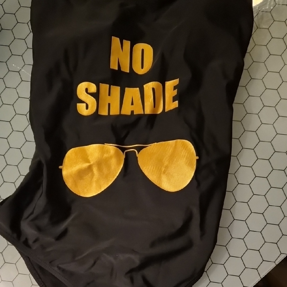 Black and Gold Kids One Piece Swimsuit